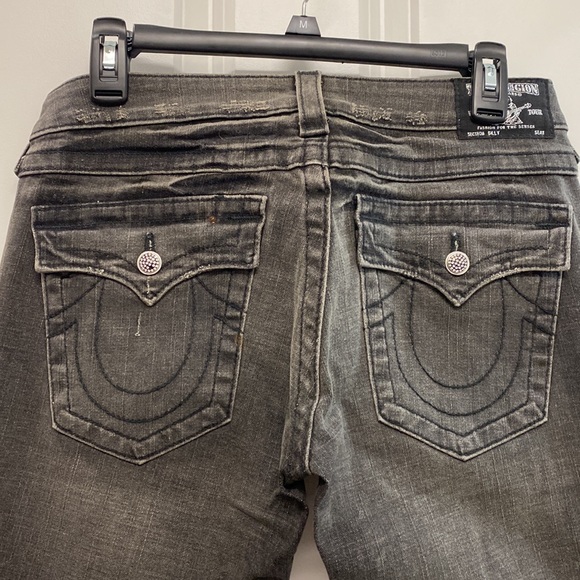Authentic True Religion Crystal Detail Jeans size 30 - Picture 5 of 6